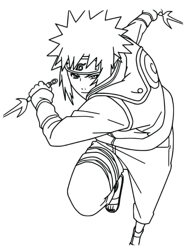 Resultado de imagem para Minato namikaze para colorir  Naruto sketch  drawing, Coloring pages to print, Naruto drawings