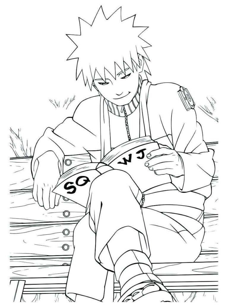 Naruto e Minato para colorir - Imprimir Desenhos