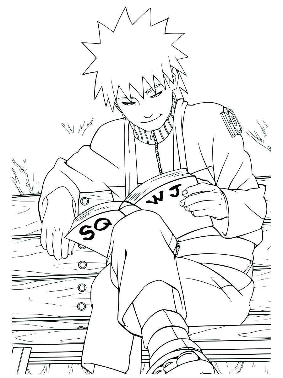 naruto para colorir e pintar