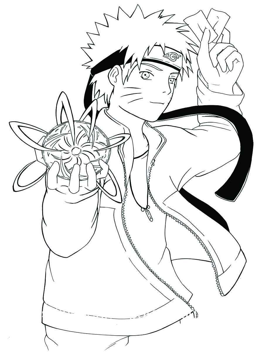 naruto para colorir e pintar 36