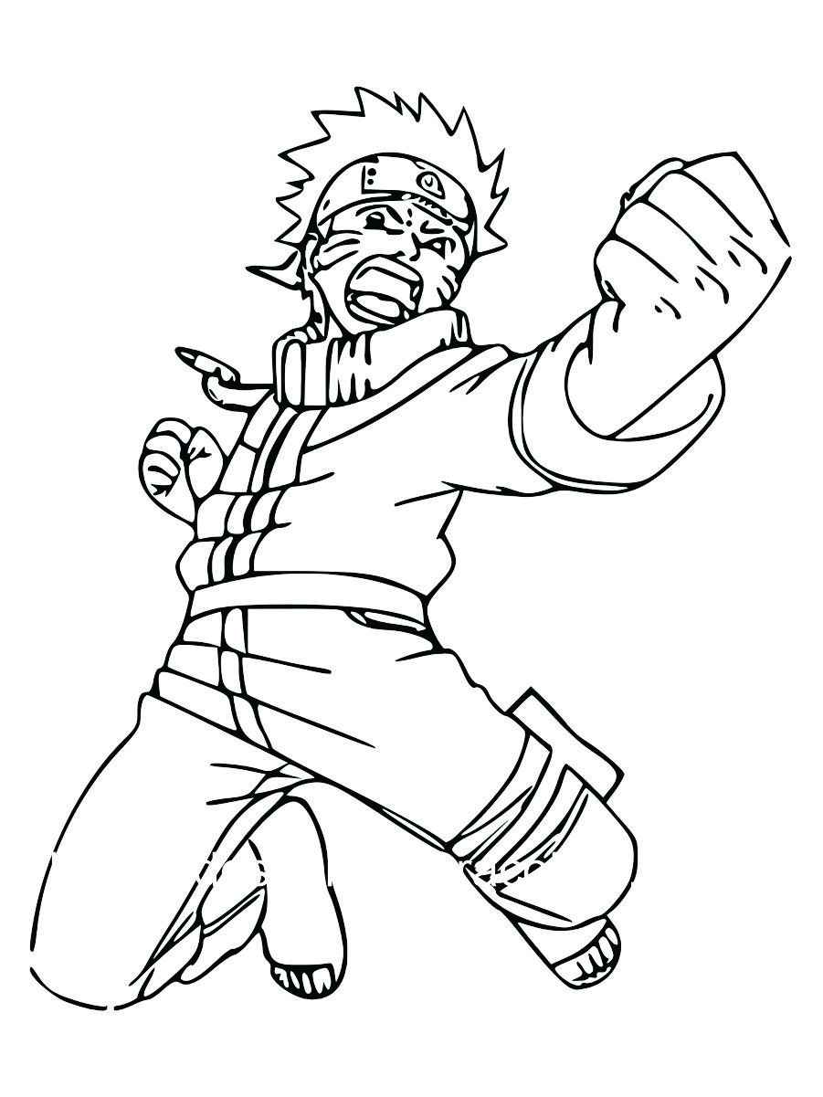 naruto para colorir e pintar