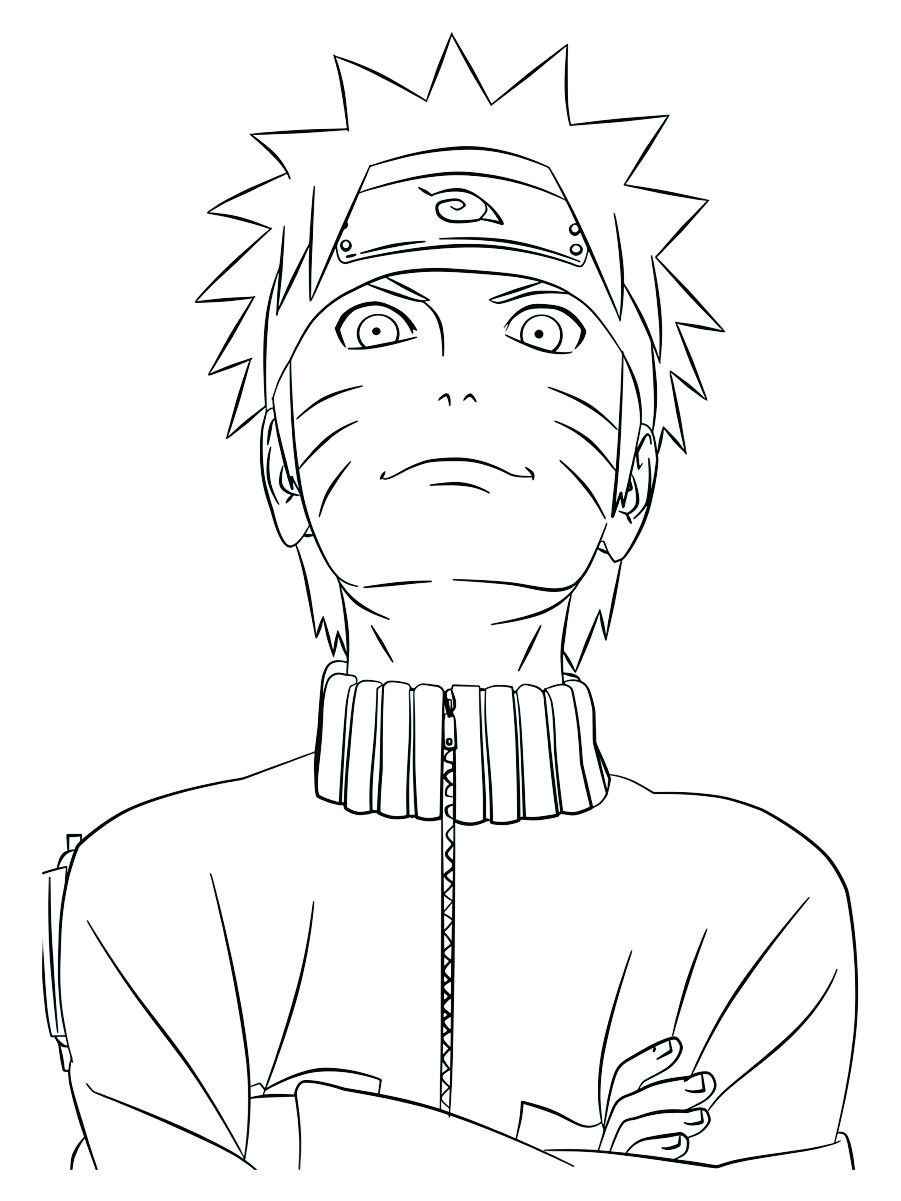 foto do naruto para colorir