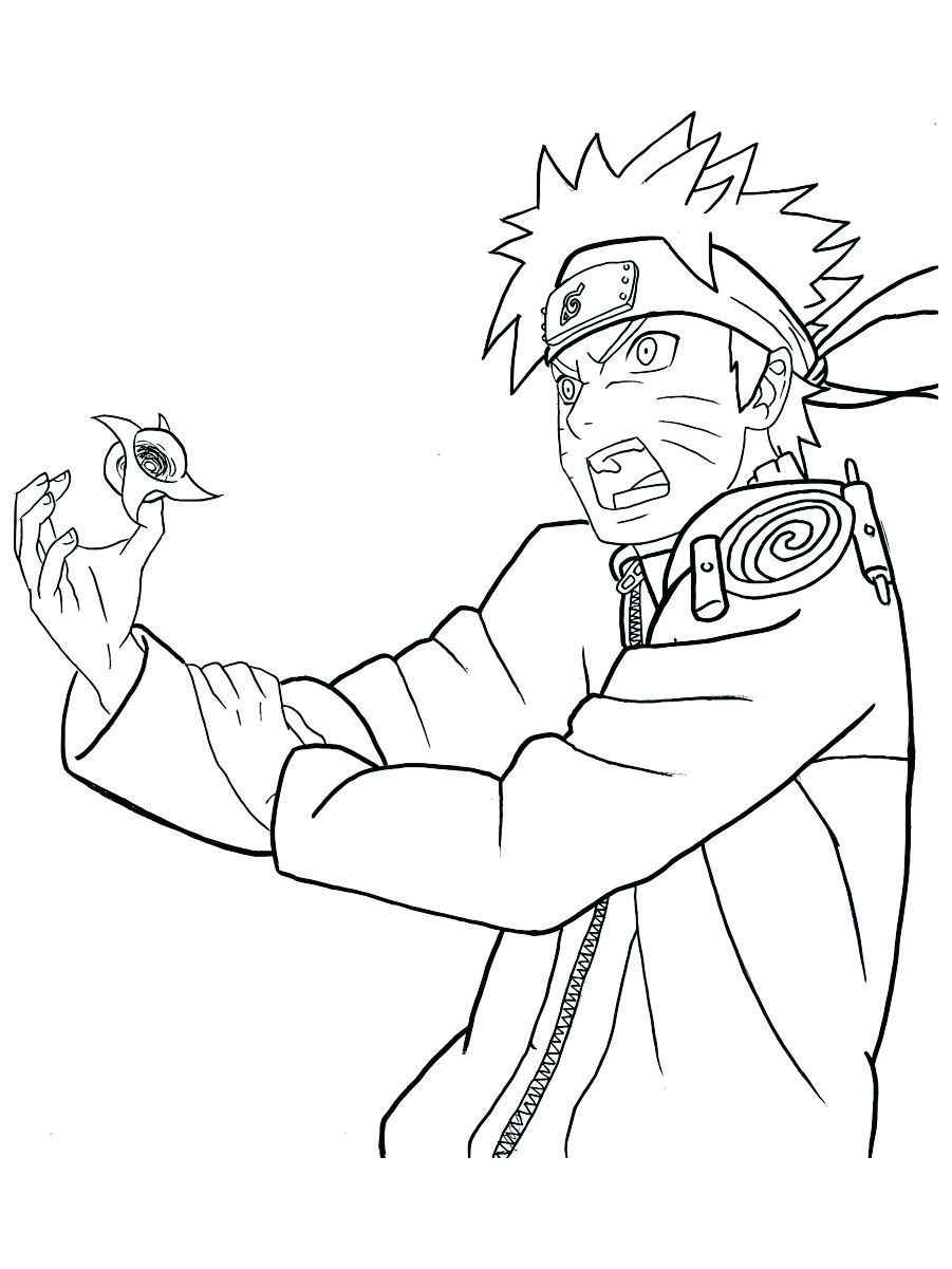 foto do naruto para colorir