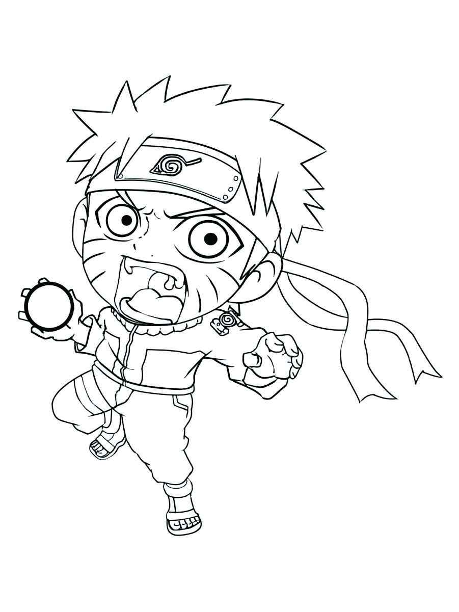 bebê naruto para colorir