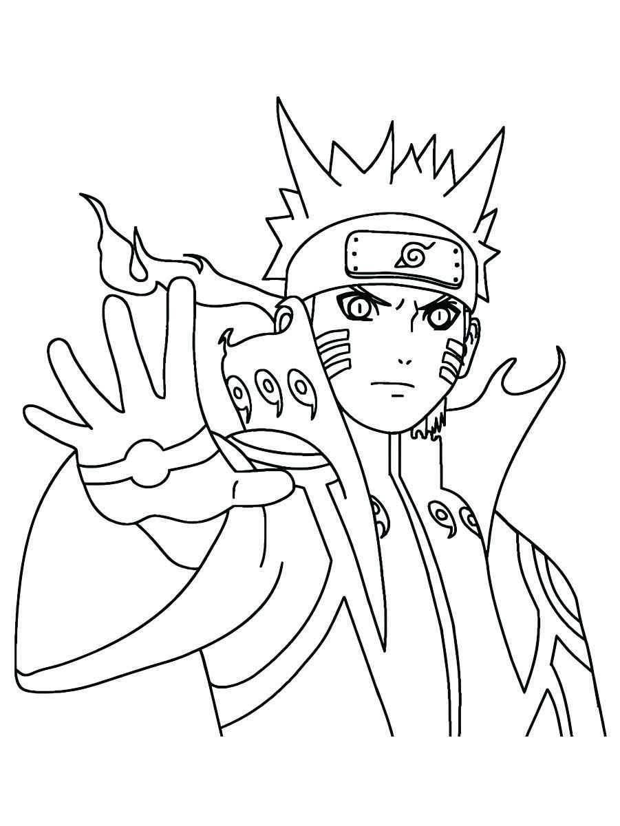 imagem para colorir naruto 54