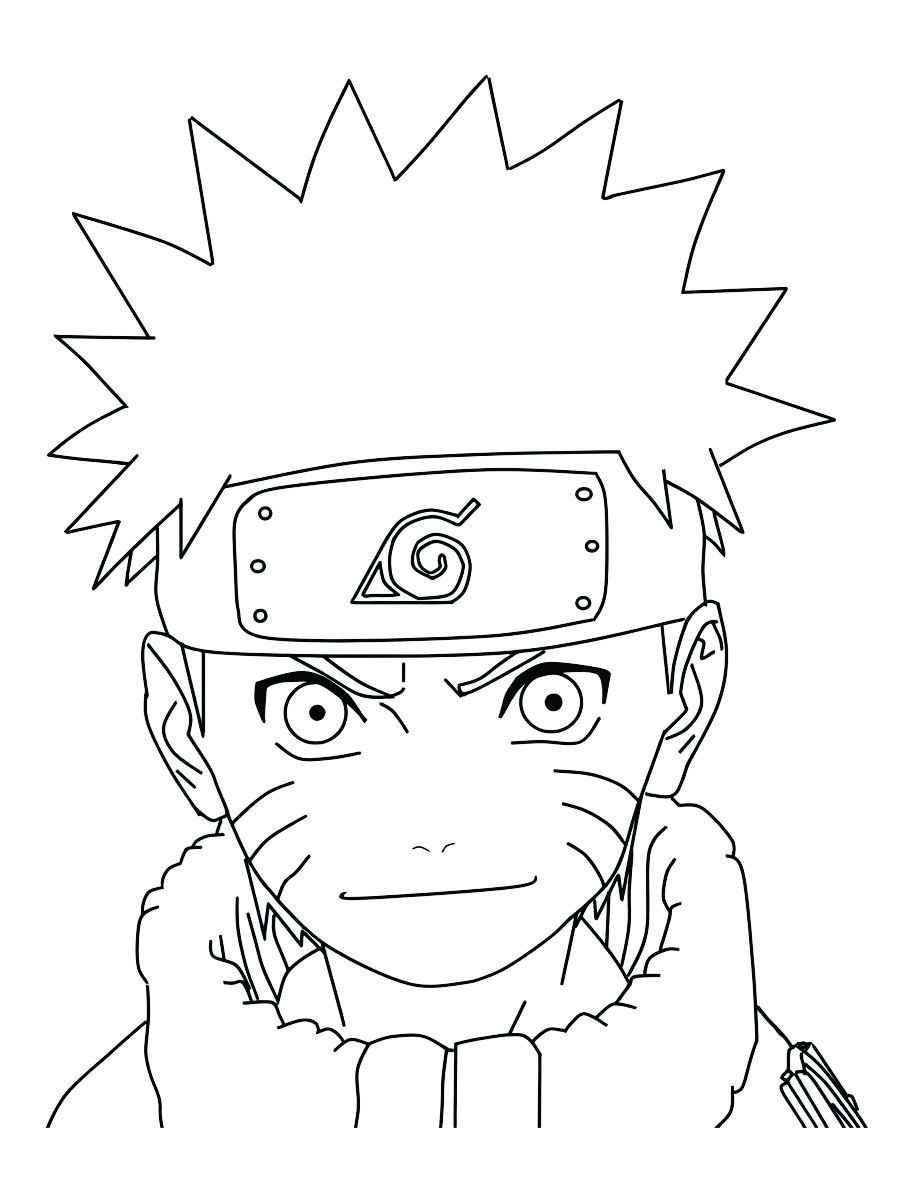 naruto para colorir fácil