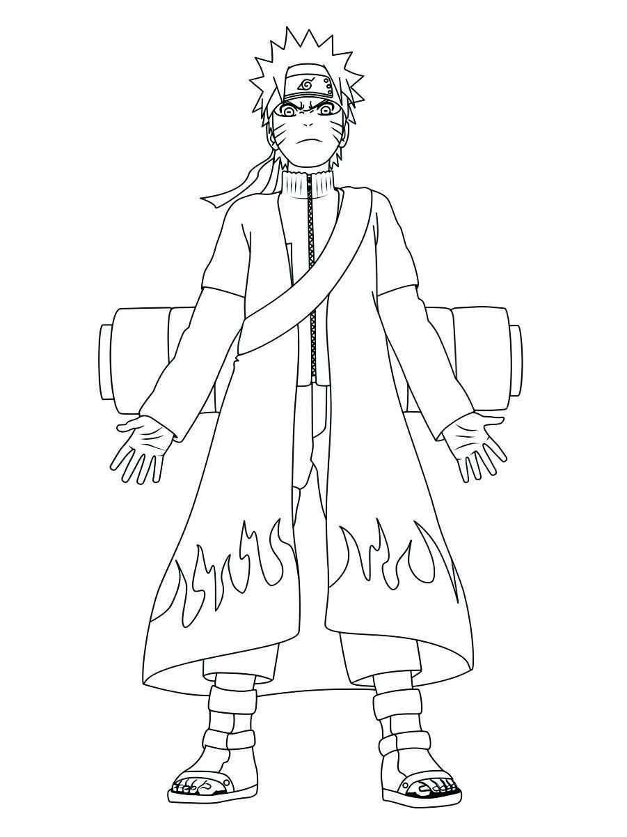 naruto para colorir