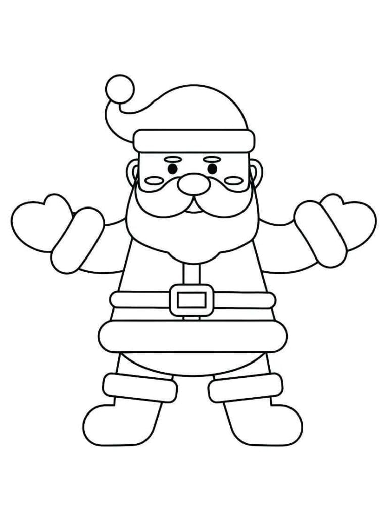 papai noel para colorir 14