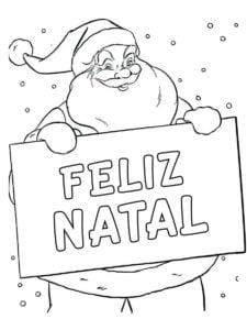 desenhos de papai noel para imprimir e colorir