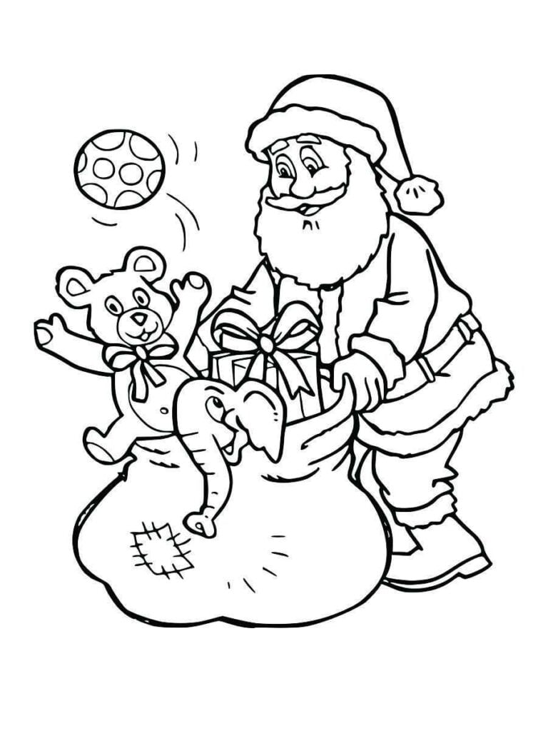 papai noel para colorir 25