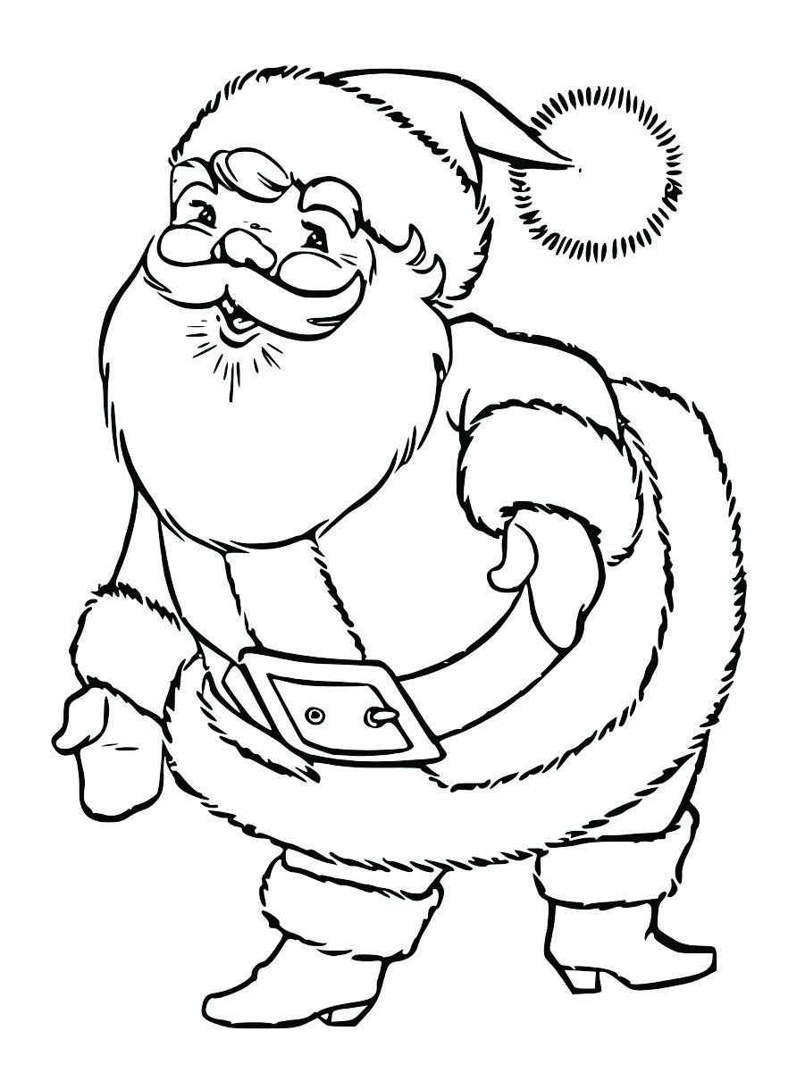 papai noel para colorir