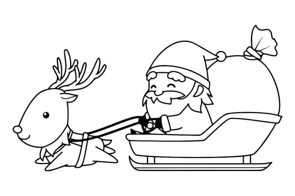 papai noel para colorir 49