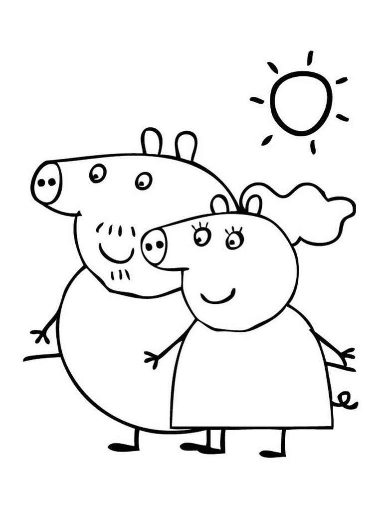 Desenhos para Pintar e Imprimir: Desenhos para colorir da Peppa Pig