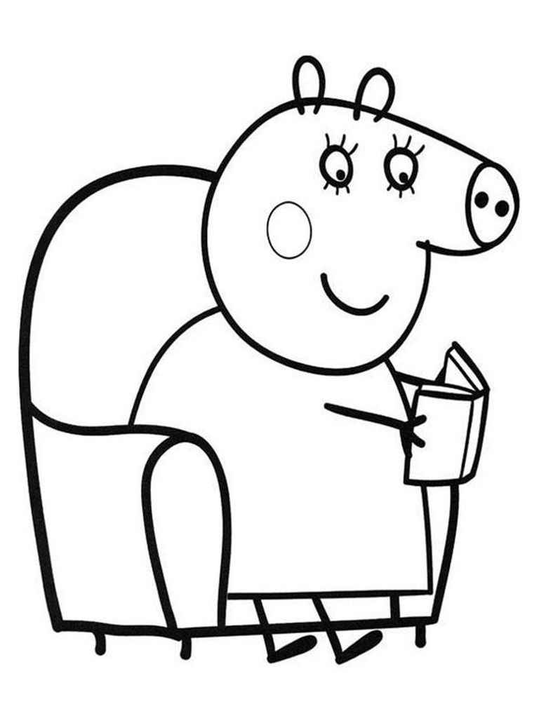 Desenhos da Peppa Pig para colorir  Peppa pig coloring pages, Peppa pig  colouring, Cartoon coloring pages