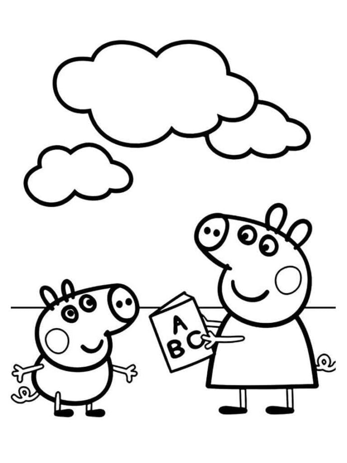 92 Desenhos De Peppa Pig Para Colorir