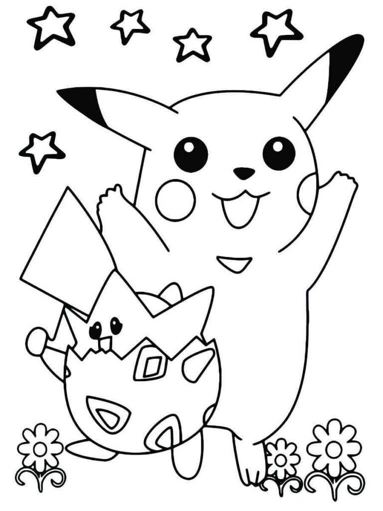 DESENHO DO POKÉMON PIKACHU , PARA IMPRIMIR E COLORIR GRÁTIS AQUI