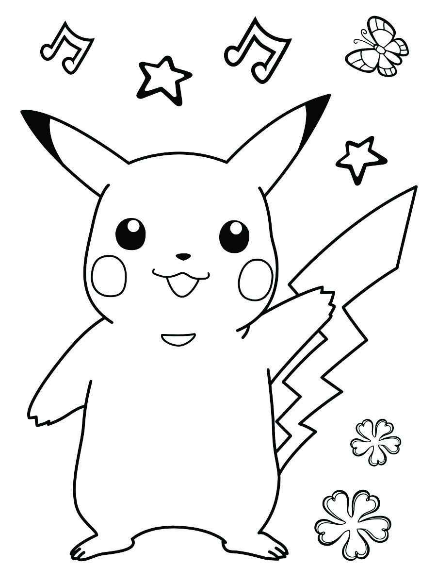 desenho do pikachu pintar