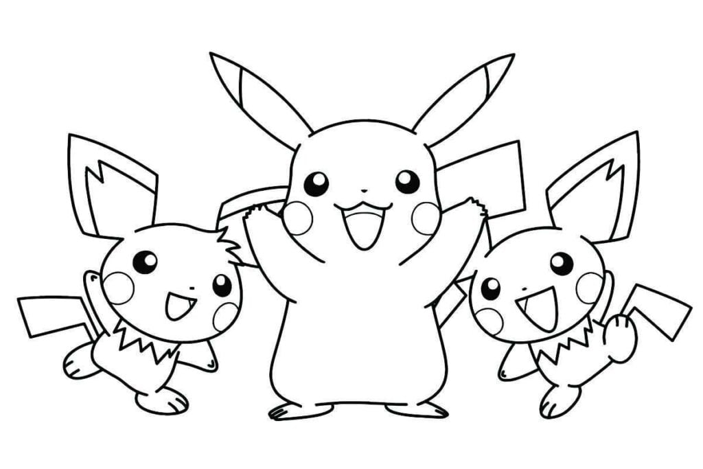 Desenhos para imprimir e pintar do Pokemon  Pikachu coloring page, Pokemon  coloring sheets, Pokemon coloring pages