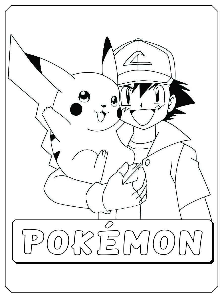 pikachu para colorir 97