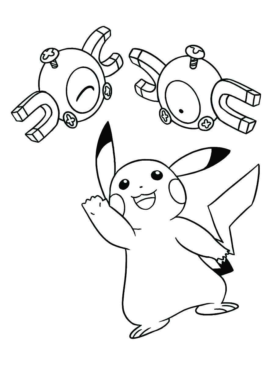 pikachu para colorir 98