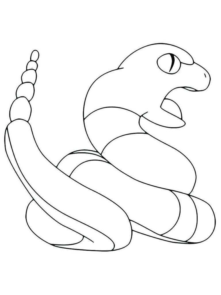 cobra pokemon para colorir