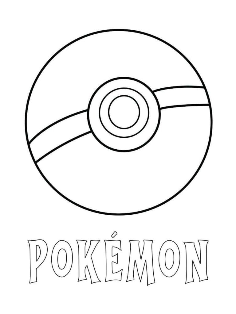 desenho pokebola para colorir