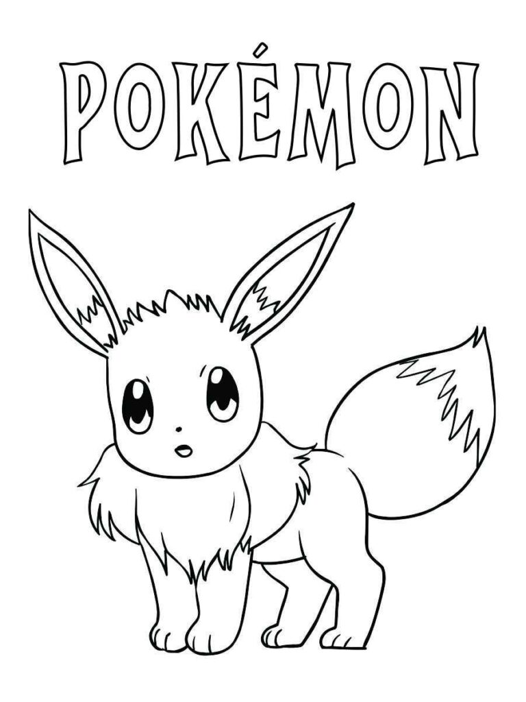 Desenhos para pintar de Pokémon. Desenhos para colorir de Pikachu