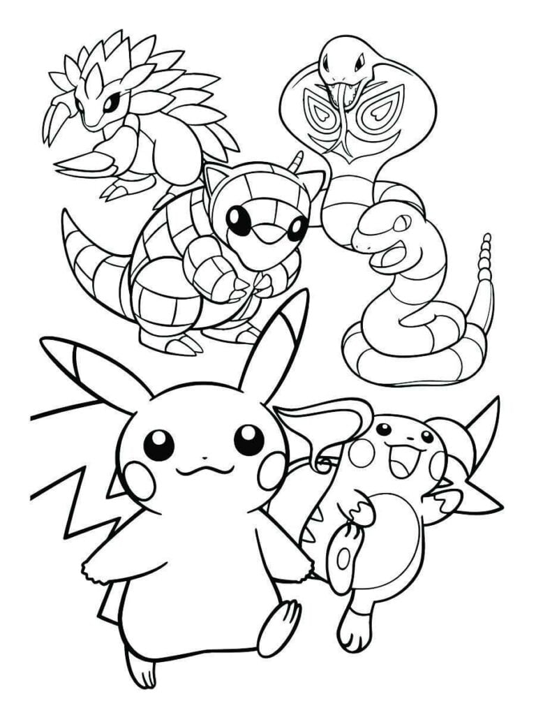 desenhos pokemons para colorir 58