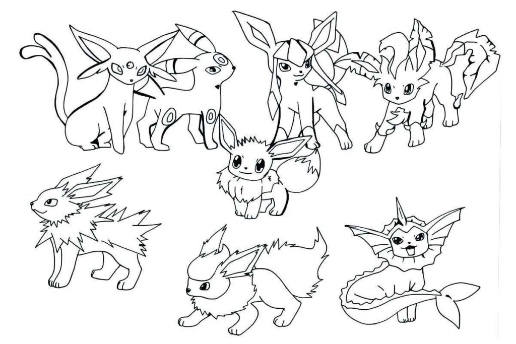 Pokemon para Colorir : 30 desenhos para imprimir 🎨🌟