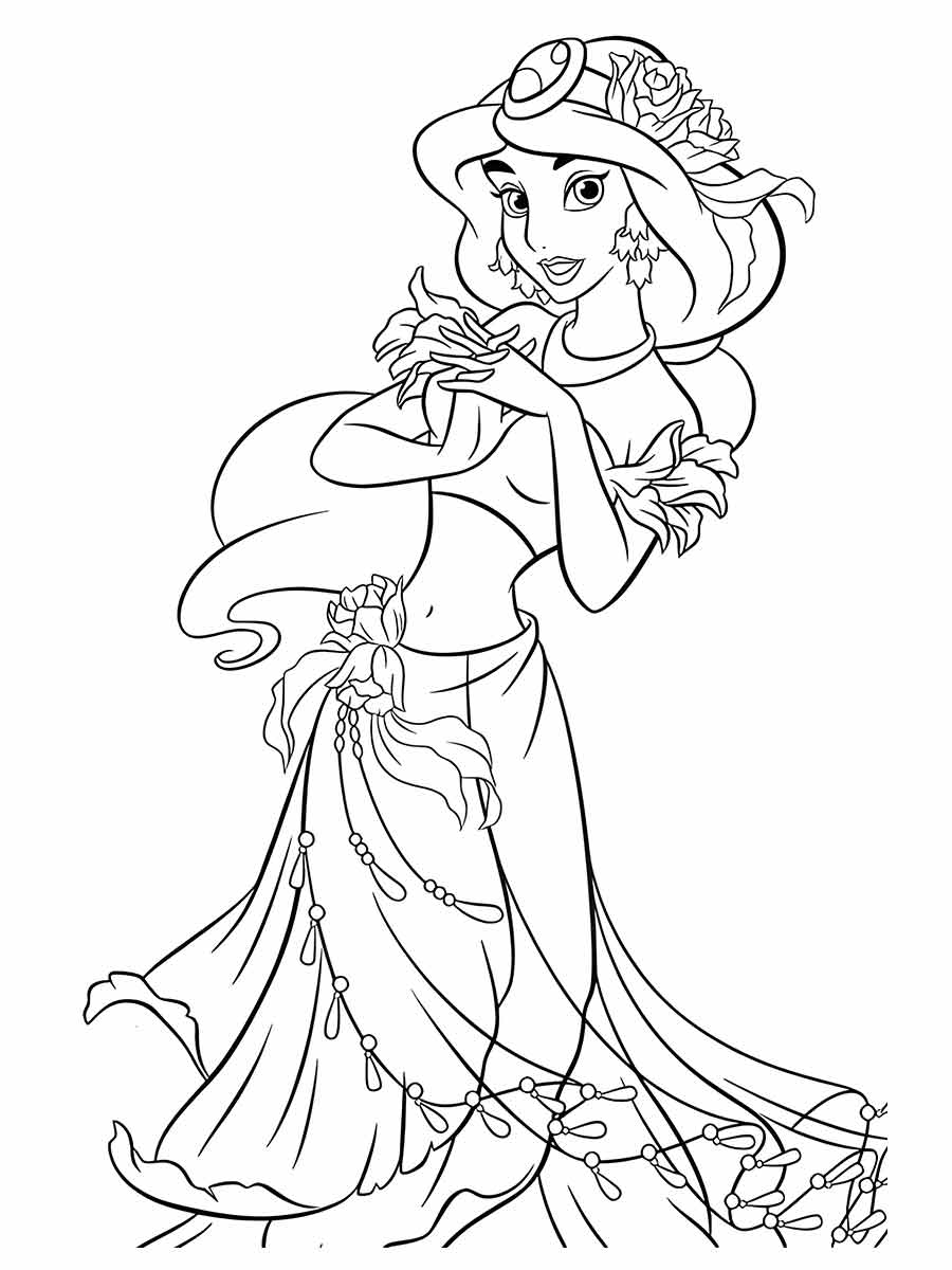 desenho princesa para colorir