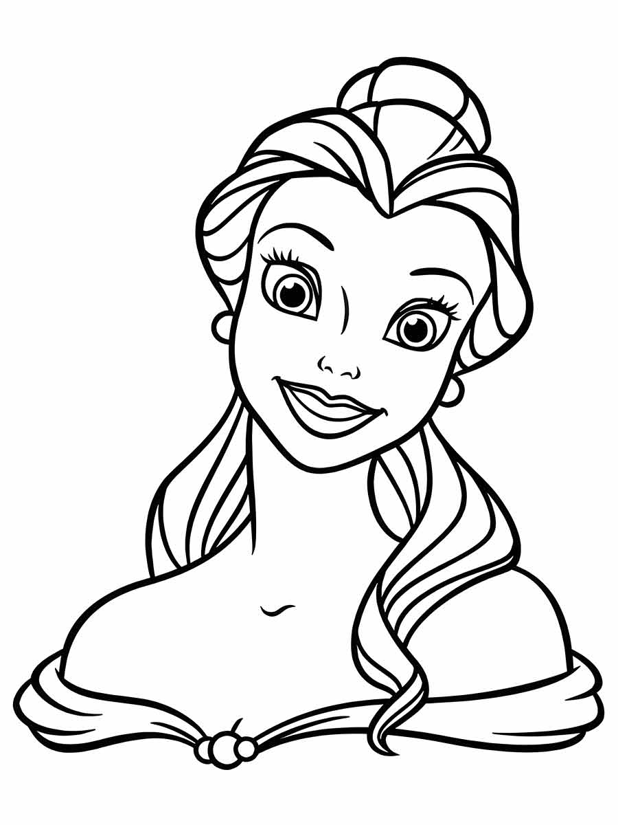 desenho para colorir princesa disney