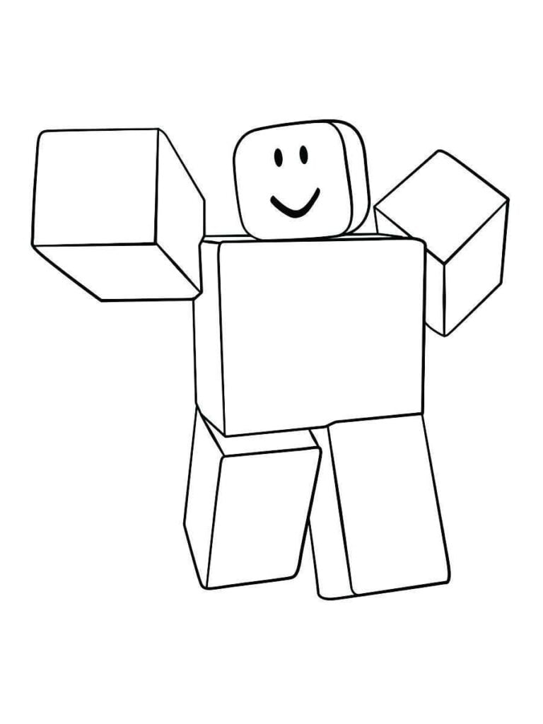 desenho do roblox para colorir