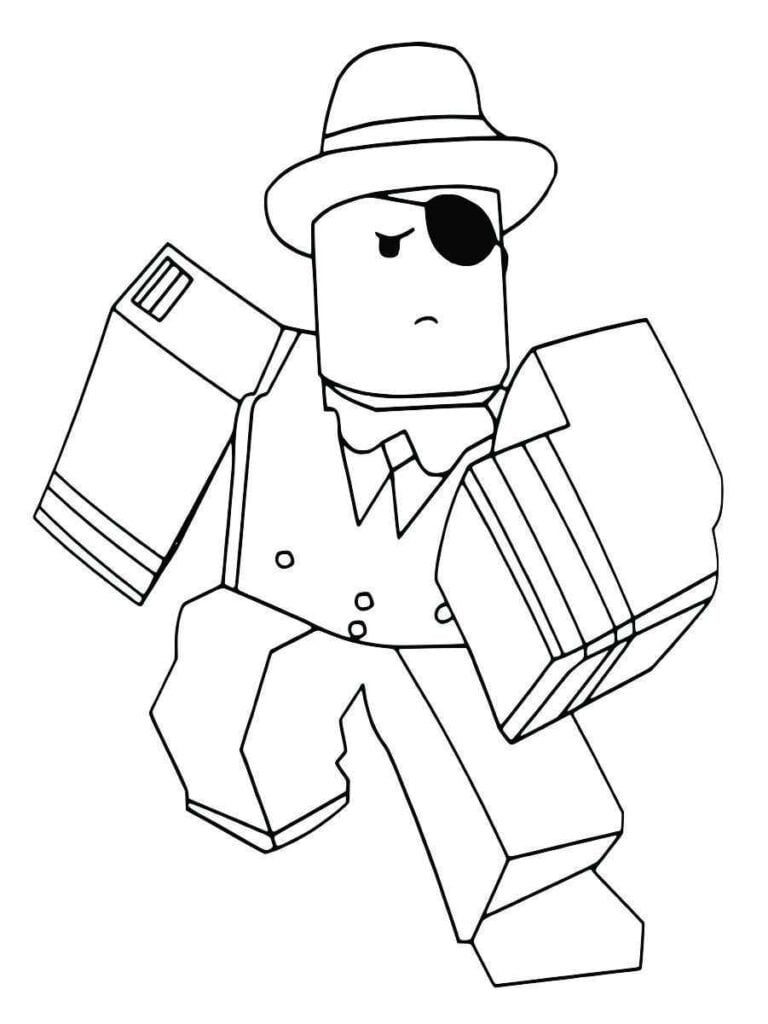 desenho do roblox para colorir