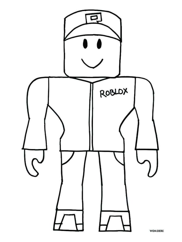 94 desenhos do Roblox para colorir