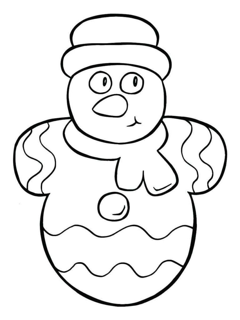 boneco da neve para colorir no natal