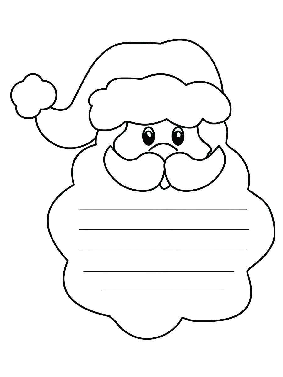 papai noel simbolo natalino para colorir