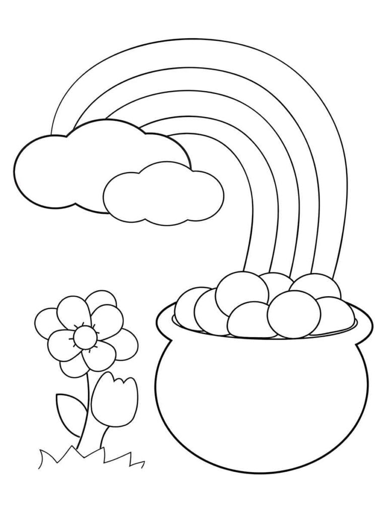 Arco íris para colorir 14