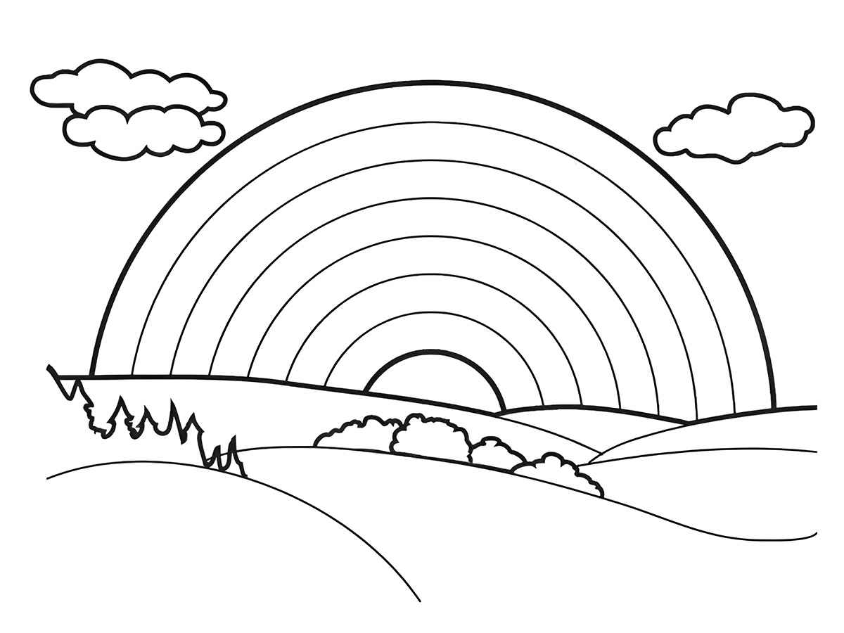 Arco-íris para colorir 26