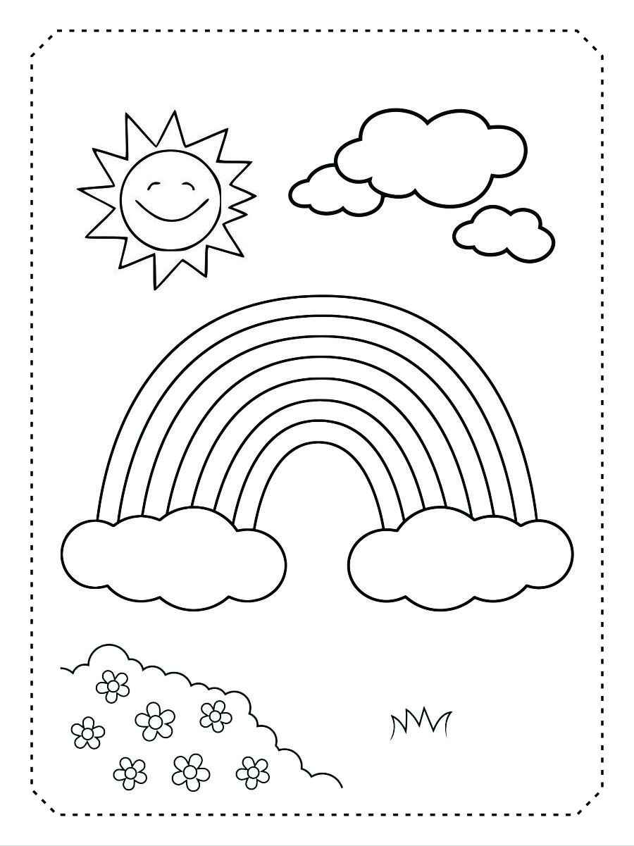 Arco-íris para colorir 27