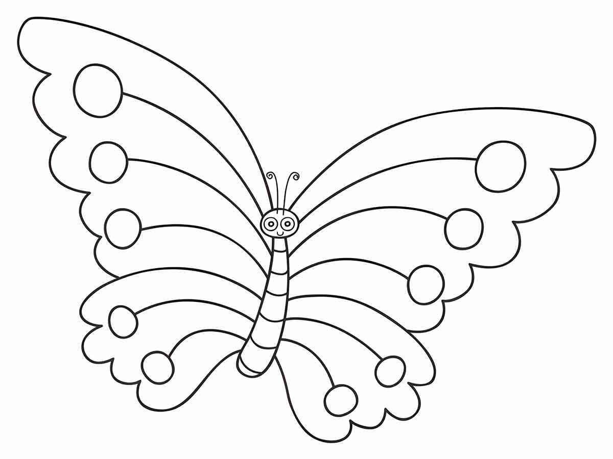 borboleta para colorir 1