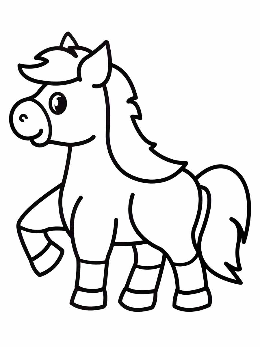 Desenho de Cavalo para Colorir