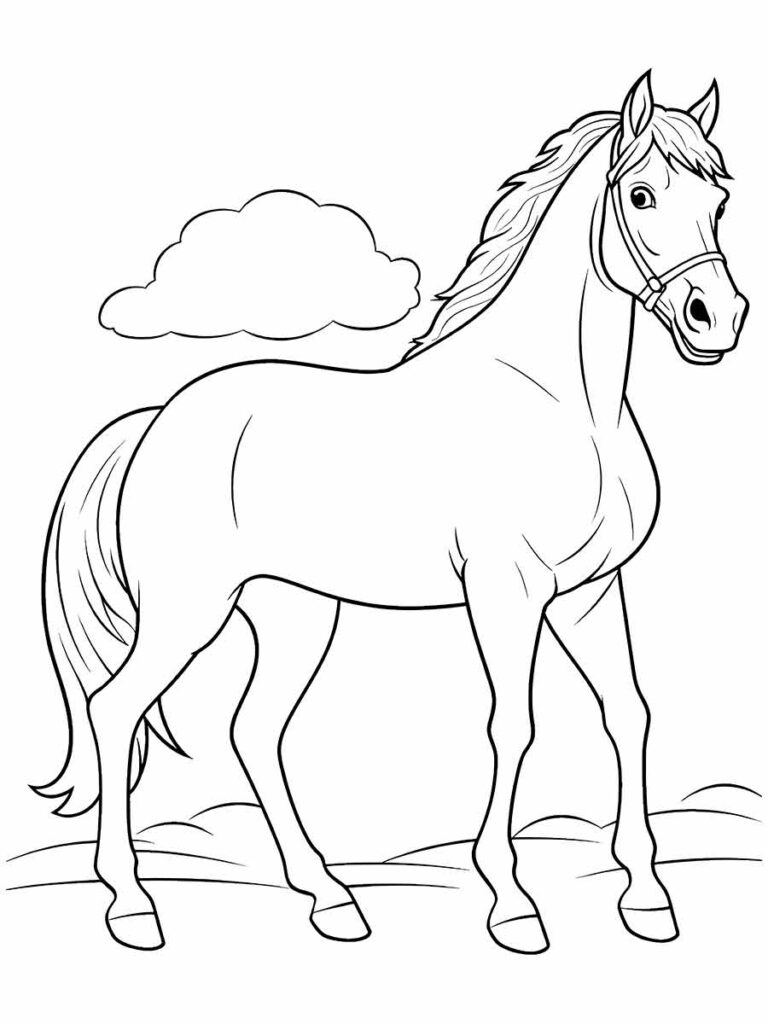 desenho de cavalo para colorir