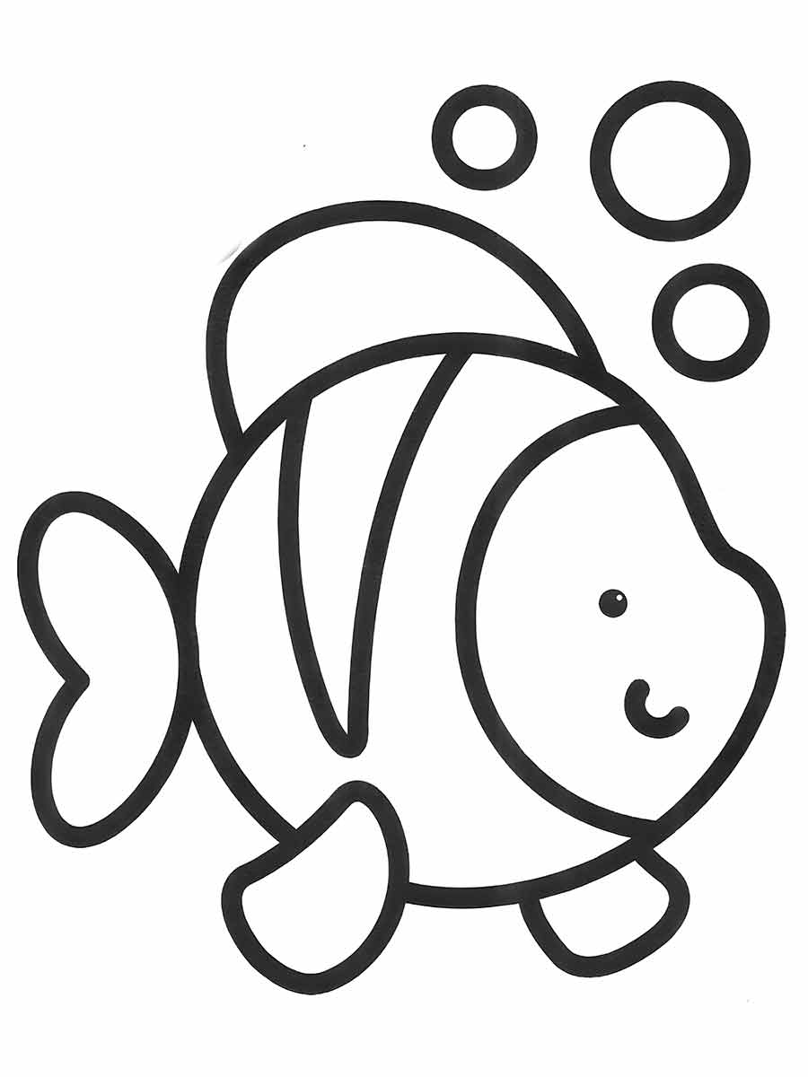 Desenho de Peixe para Colorir