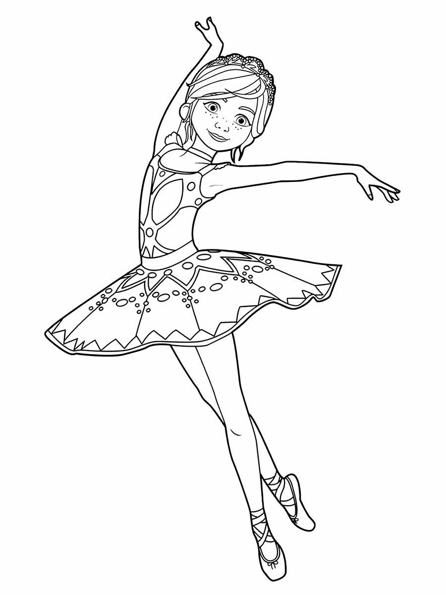 desenho menina bailarina para colorir 3 Desenhos para colorir