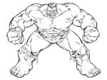 76 desenhos de Hulk para colorir