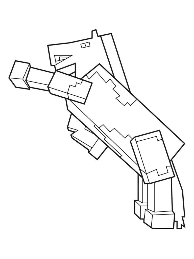 desenho para colorir de minecraft 104