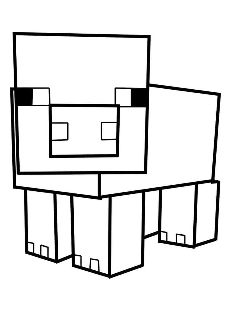 desenho para colorir do minecraft