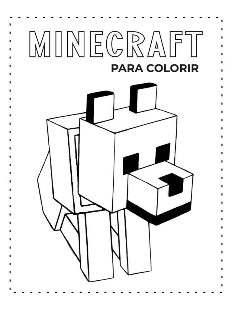 Desenho do minecraft para colorir e imprimir