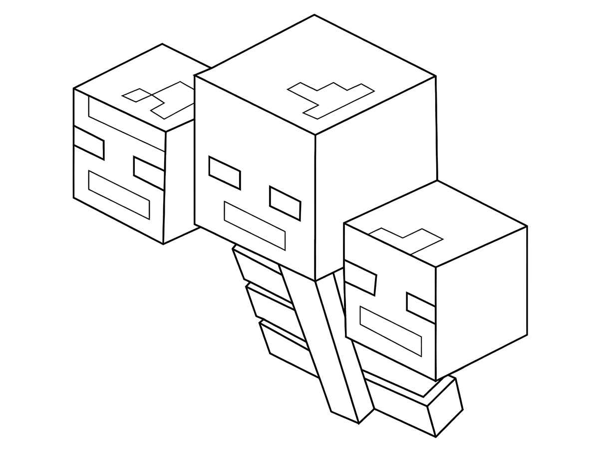 Desenho para colorir do minecraft 86