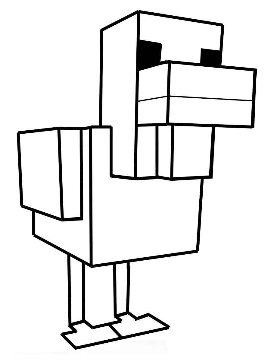 Desenho minecraft para colorir 89